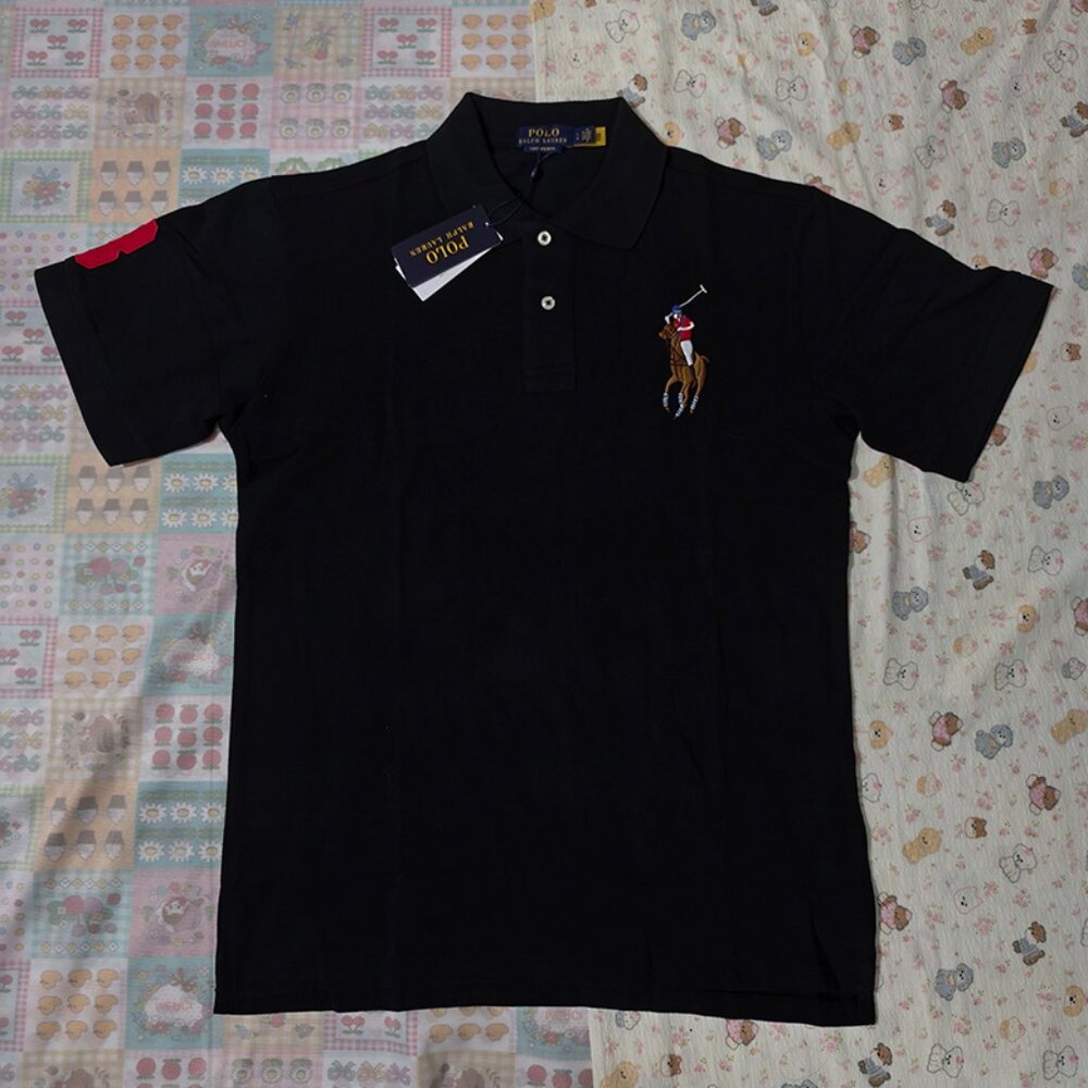 Ralph Lauren Black Short-Sleeved Polo Shirt